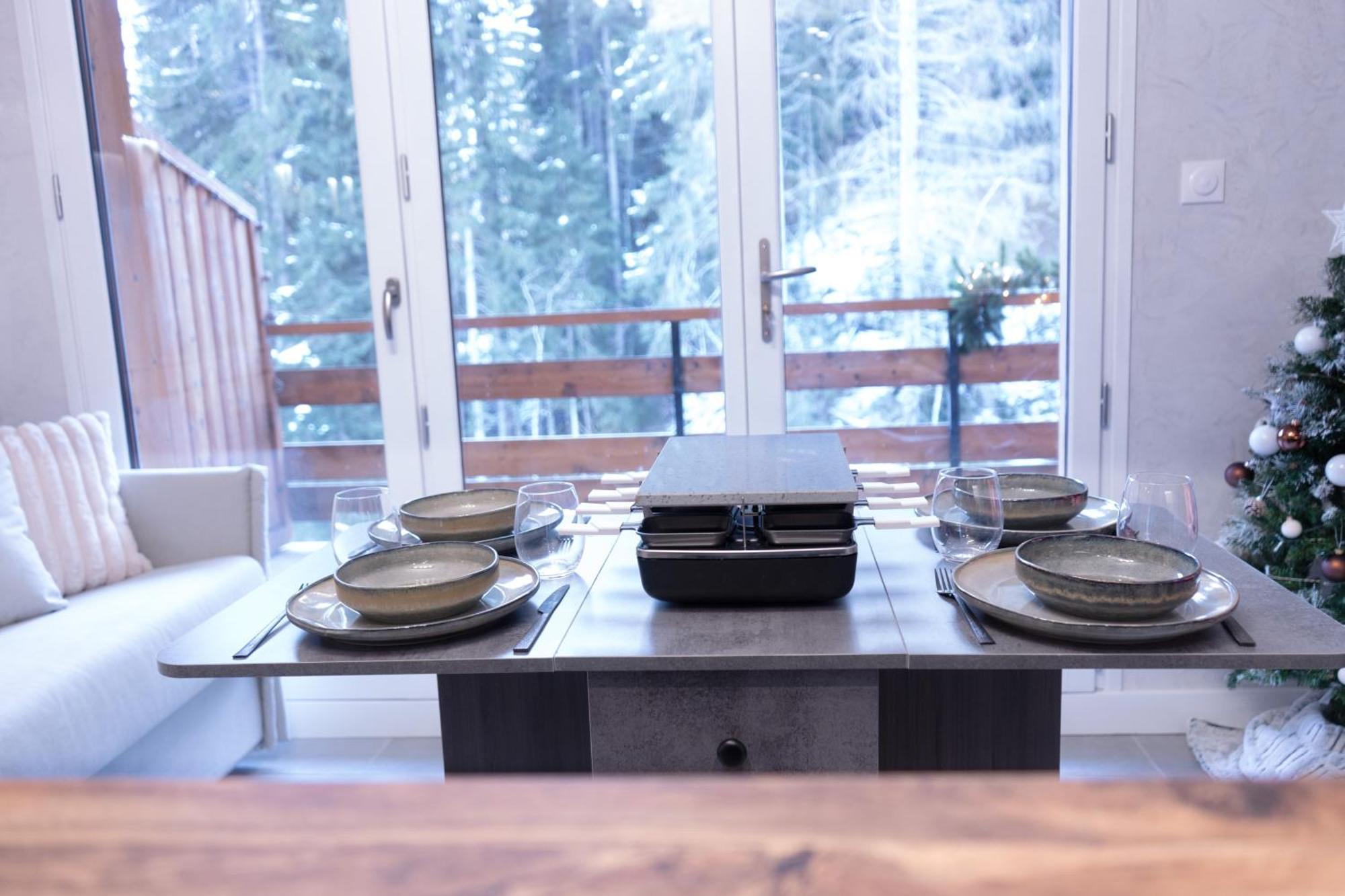 Studio Cabine Au Loup Blanc Avec Vue Mont Blanc Saint-Gervais-les-Bains Exterior photo