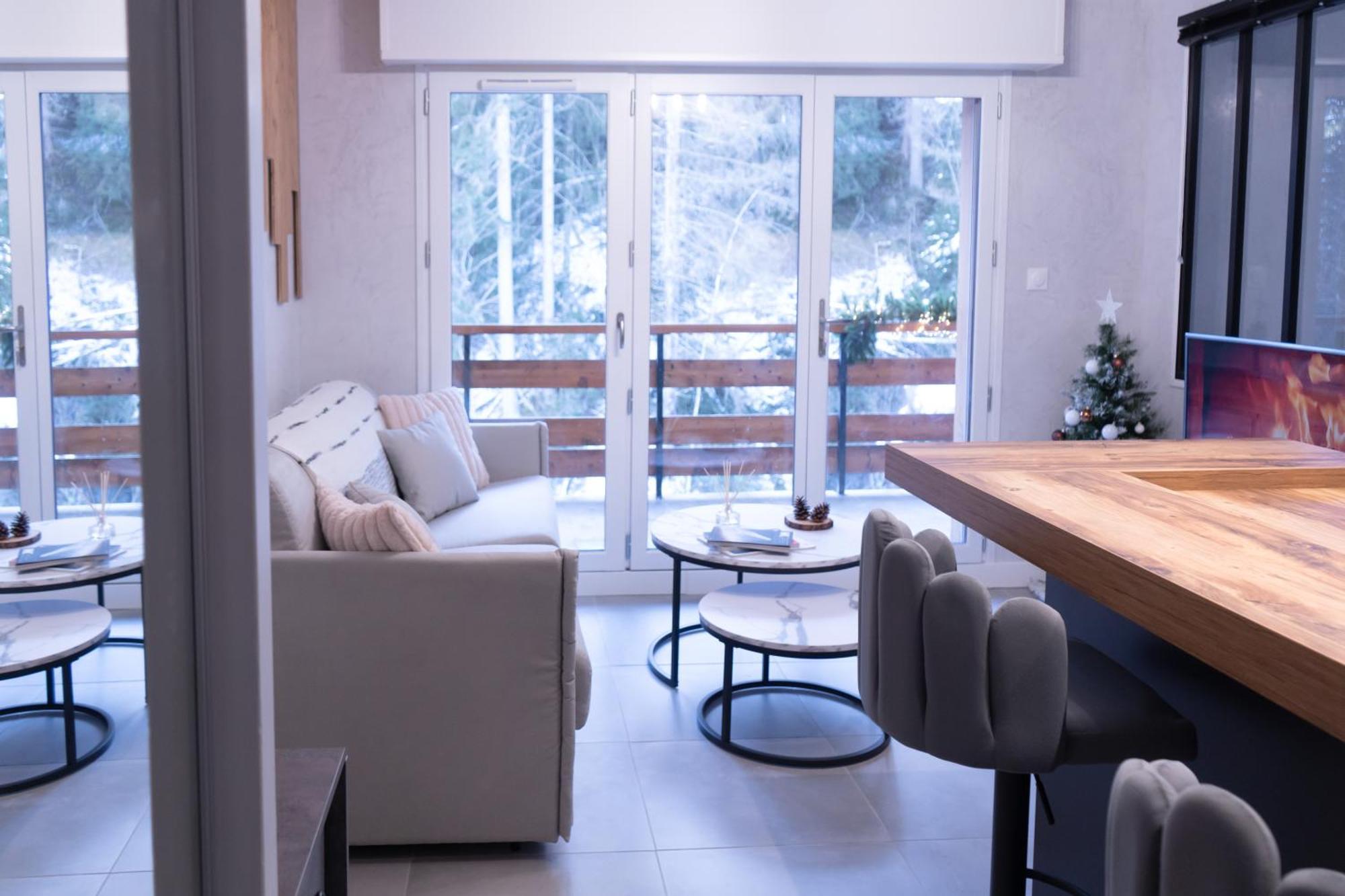 Studio Cabine Au Loup Blanc Avec Vue Mont Blanc Saint-Gervais-les-Bains Exterior photo