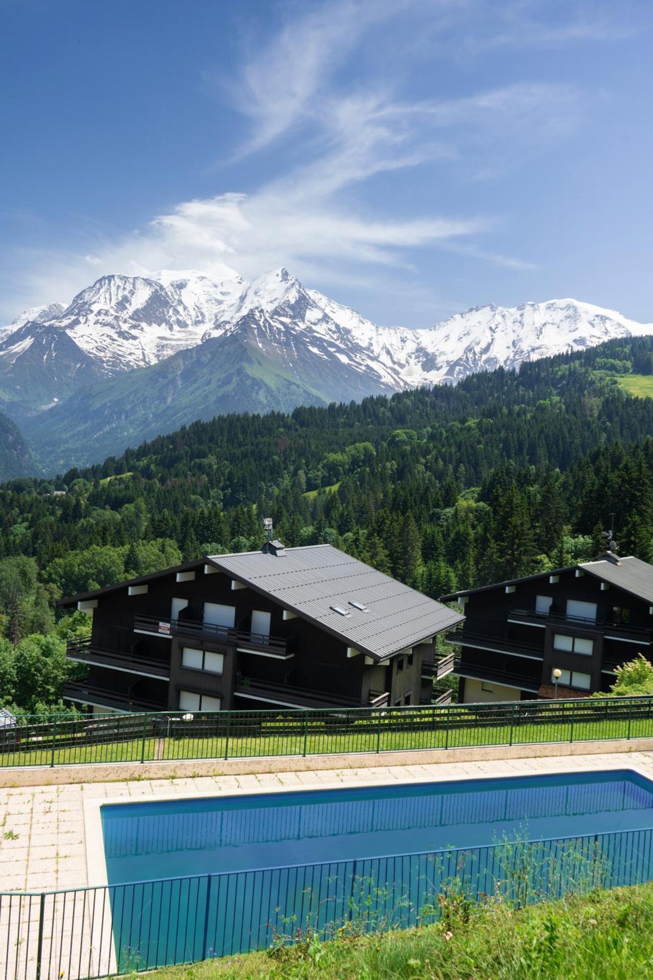Studio Cabine Au Loup Blanc Avec Vue Mont Blanc Saint-Gervais-les-Bains Exterior photo